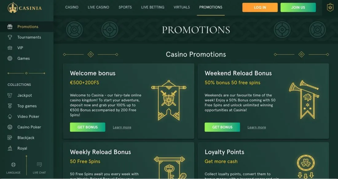 BONUSES AND PROMOTIONS